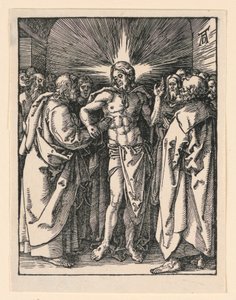 The Incredulity of Saint Thomas, från The Little Passion-serien av Albrecht Dürer