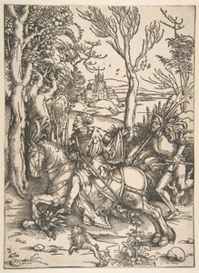 Riddaren och vapenmannen.n.d. av Albrecht Dürer