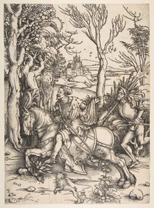 Riddaren och krigsmannen.n.d. av Albrecht Dürer