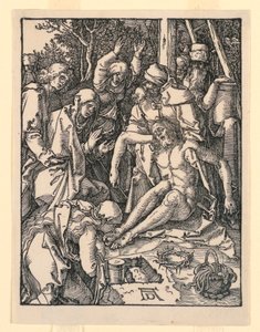 The Lamentation, från The Little Passion-serien av Albrecht Dürer