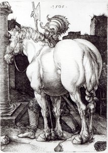 Den stora hästen, 1509 av Albrecht Dürer