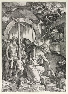 Den stora passionen: Kristus stiger ner i limbo av Albrecht Dürer