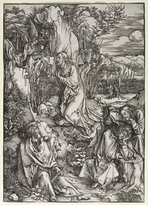 Den stora passionen: Kristus på Oljeberget av Albrecht Dürer