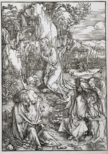 Den stora passionen: Kristus på Olivberget av Albrecht Dürer