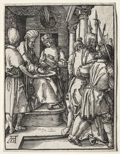 Den lilla passionen: Pilatus tvättar händerna av Albrecht Dürer
