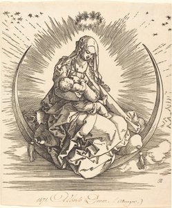 Madonnan på halvmånen av Albrecht Dürer