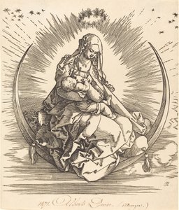 Madonnan på halvmånen, 15101511. av Albrecht Dürer
