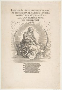 The Madonna on the Crescent, Frontispice till The Life of the Virgin, ca. 1511. av Albrecht Dürer