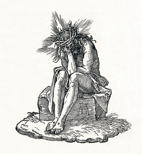 Sorgernas man. Titelsida till Small Passion., c1511, 1906 av Albrecht Dürer