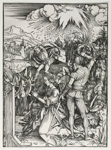 Sankta Katarina av Alexandrias martyrskap, ca. 1497. av Albrecht Dürer