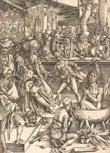 Sankt Johannes martyrskap, troligen ca. 14961498. av Albrecht Dürer