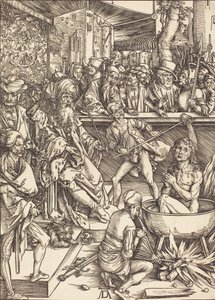 Sankt Johannes martyrskap, troligen ca. 14961498. av Albrecht Dürer