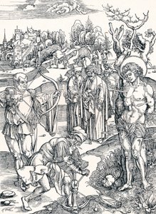 Sankt Sebastians martyrskap, c1495 1906 av Albrecht Dürer