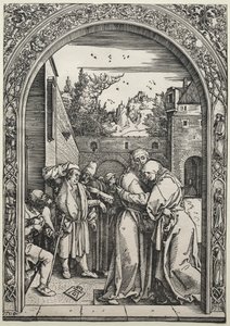 Joachims och Annas möte vid Gyllene porten, 1504. av Albrecht Dürer