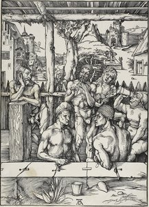 Badrummet för män av Albrecht Dürer
