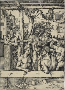 Badrummet för män av Albrecht Dürer
