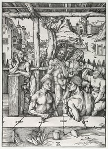 The Mens Bath House, ca. 1496-1497. av Albrecht Dürer