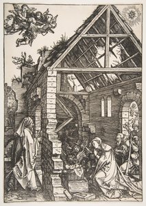 The Nativity, från The Life of the Virgin, 1502-3. av Albrecht Dürer