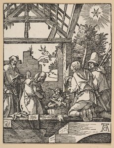 The Nativity, från The Little Passion.n.d. av Albrecht Dürer