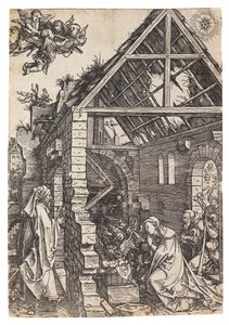 The Nativity of Christ, från serien The Life of the Virgin, ca 1503. av Albrecht Dürer