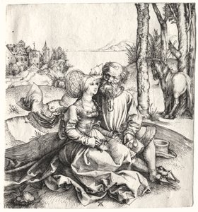 Erbjudandet om kärlek eller det illa sorterade paret, 1495-1496. av Albrecht Dürer