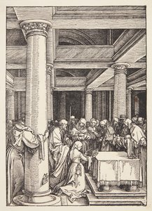 Presentationen i templet av Albrecht Dürer