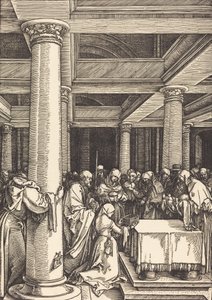 Presentationen av Kristus i templet, ca. 15041505. av Albrecht Dürer