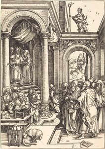 Presentationen av jungfrun i templet av Albrecht Dürer