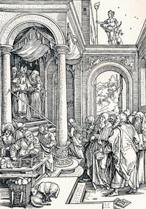 Presentationen av jungfrun i templet, 1506 1906 av Albrecht Dürer