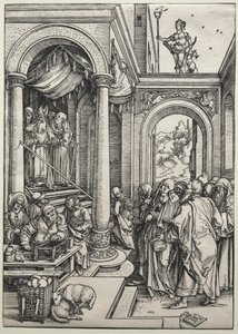 Presentationen av jungfrun i templet, ca. 1502-1503. av Albrecht Dürer