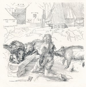 Den förlorade sonen, c1497, 1906 av Albrecht Dürer
