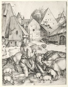 Den förlorade sonen, ca. 1496. av Albrecht Dürer