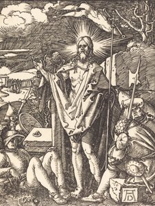 Uppståndelsen, förmodligen ca. 15091510. av Albrecht Dürer