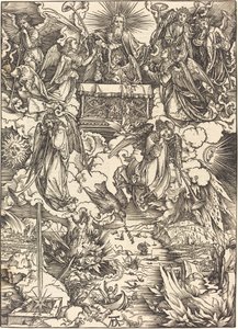 De sju änglarna med trumpeterna av Albrecht Dürer