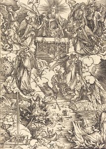 De sju änglarna med trumpeterna, 1498. av Albrecht Dürer