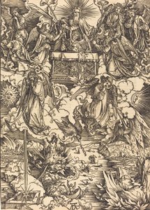De sju änglarna med trumpeterna, förmodligen ca. 14961498. av Albrecht Dürer