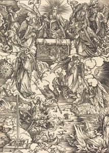 De sju änglarna med trumpeterna, förmodligen ca. 14961498. av Albrecht Dürer