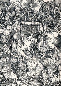 De sju trumpeterna ges till änglarna, 1498 1906. av Albrecht Dürer
