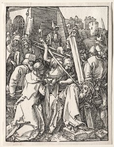 Den lilla passionen: Kristus som bär korset av Albrecht Dürer