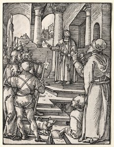 Den lilla passionen: Kristus före Pilatus av Albrecht Dürer