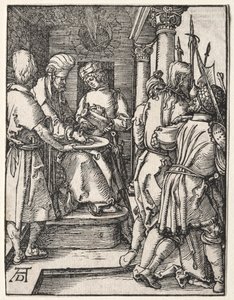 Den lilla passionen: Pilatus tvättar sina händer av Albrecht Dürer