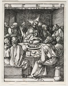 Den lilla passionen: Nattvarden av Albrecht Dürer