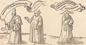 Läraren, prästen och försynen, troligen 1526. av Albrecht Dürer