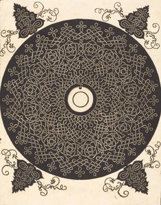 Den tredje knuten med en svart cirkel på en vit medaljong, troligen 15061507. av Albrecht Dürer