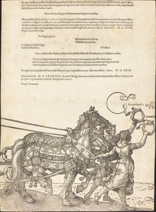 The Triumphal Chariot of Maximilian I (The Great Triumphal Car) [skylt 8 av 8] av Albrecht Dürer