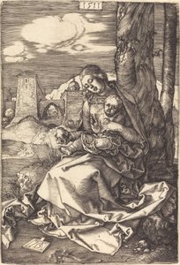 Jungfrun och barnet med päron av Albrecht Dürer