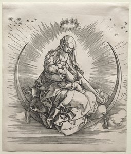 Jungfrun på en halvmåne av Albrecht Dürer