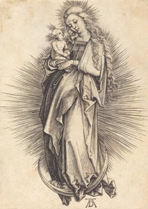 Jungfrun på halvmånen, ca. 14981499. av Albrecht Dürer