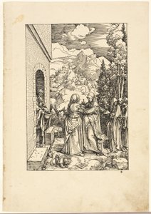 Besöket, från Jungfruns liv av Albrecht Dürer