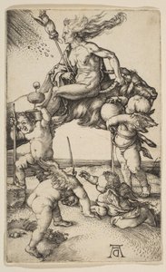 Häxan, ca. 1500. av Albrecht Dürer